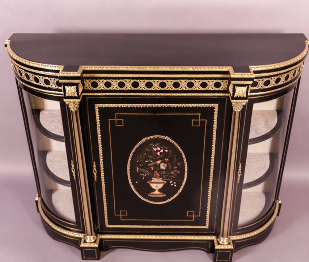Victorian Credenza with Hard Stone panel