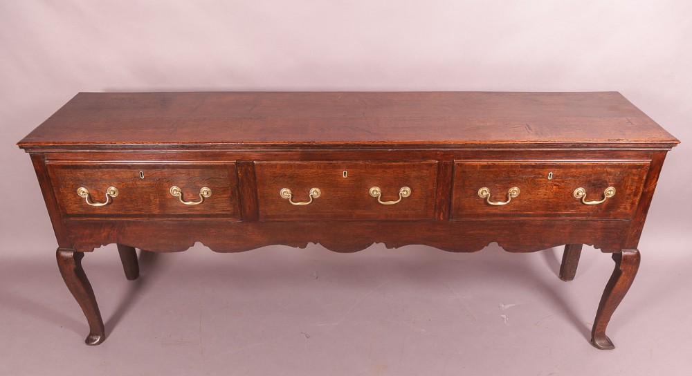George II period Oak Serving Dresser