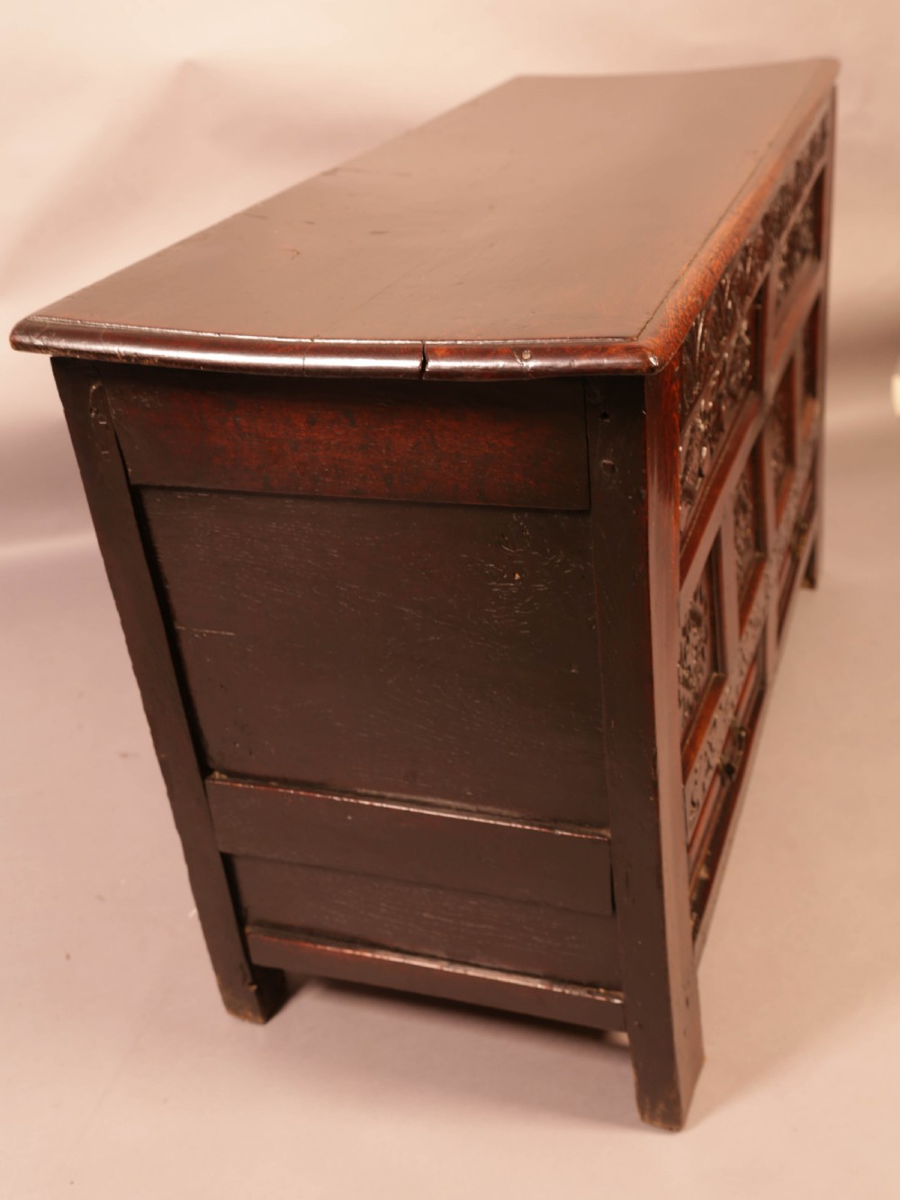Rare 17th century Oak Coffer View II