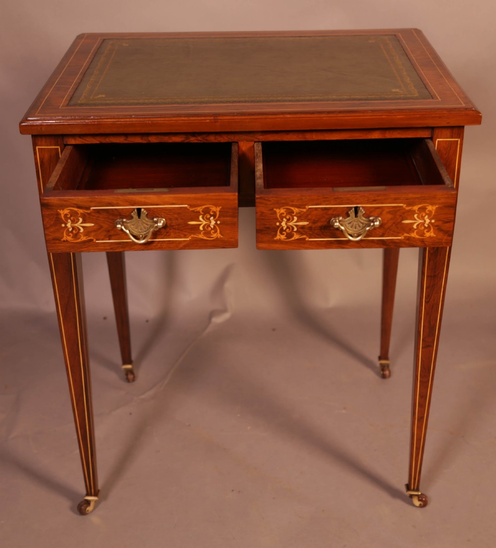 A Small Ladies Writing Table in Rosewood View II