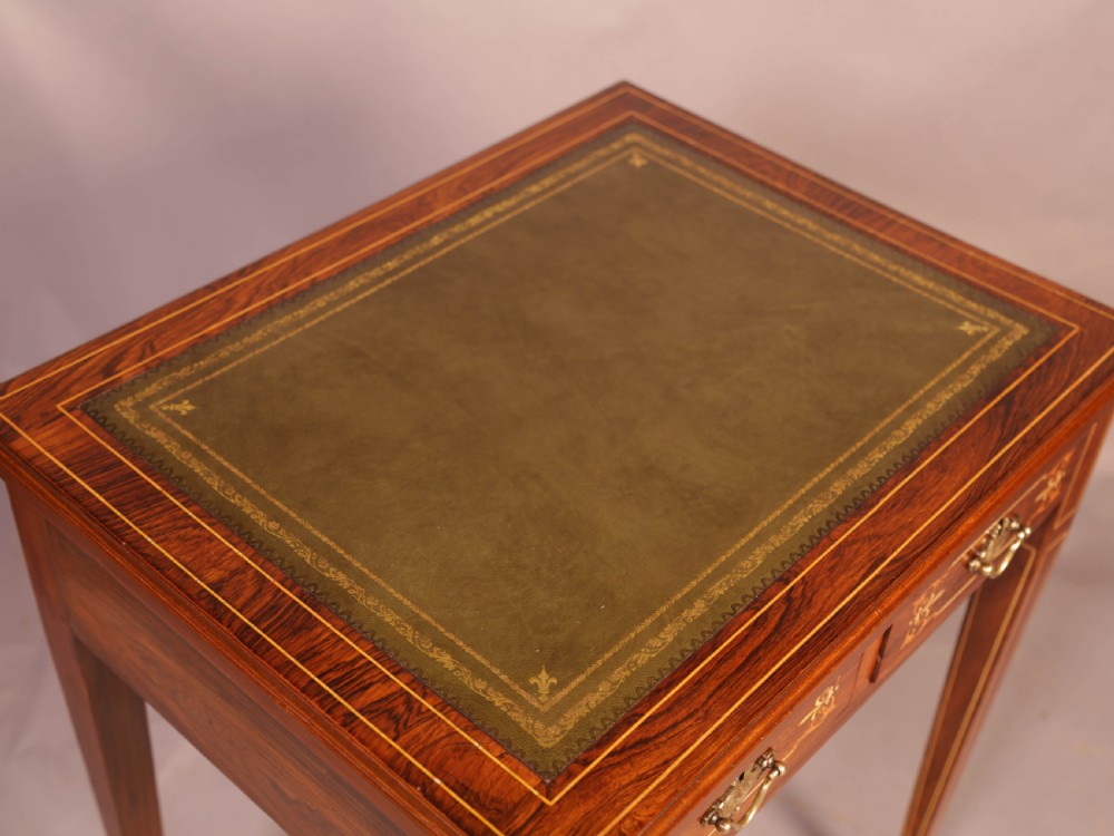 A Small Ladies Writing Table in Rosewood View IV