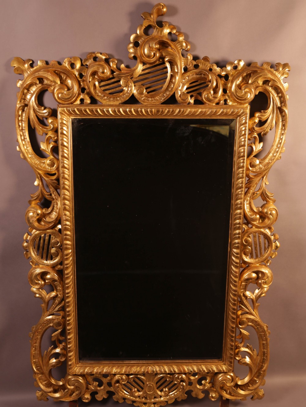 Very Good 5 feet 7 inches Large 19th century Carved Wood Mirror large View II