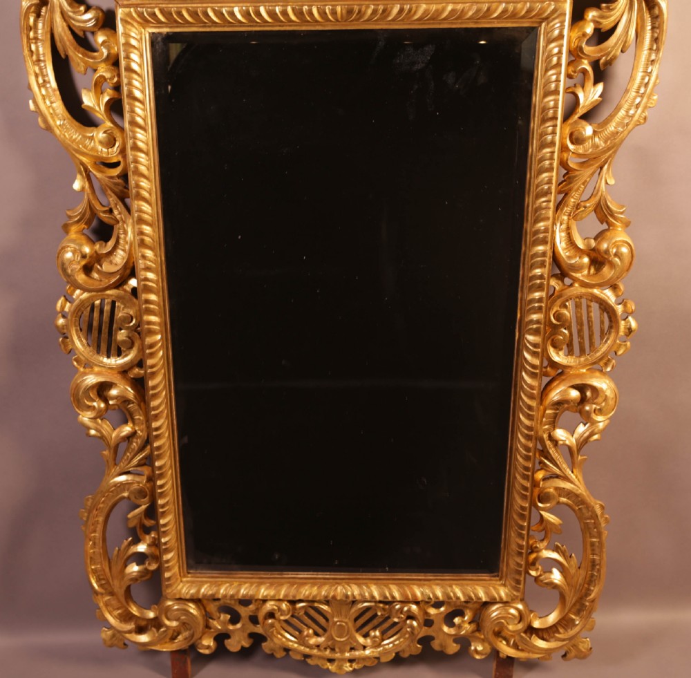 Very Good 5 feet 7 inches Large 19th century Carved Wood Mirror large View IV