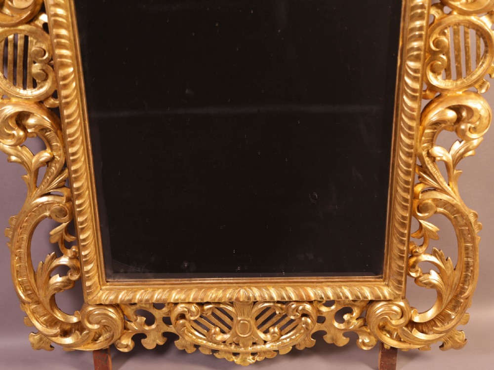 Very Good 5 feet 7 inches Large 19th century Carved Wood Mirror large View VI