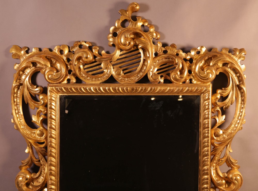Very Good 5 feet 7 inches Large 19th century Carved Wood Mirror large View VII