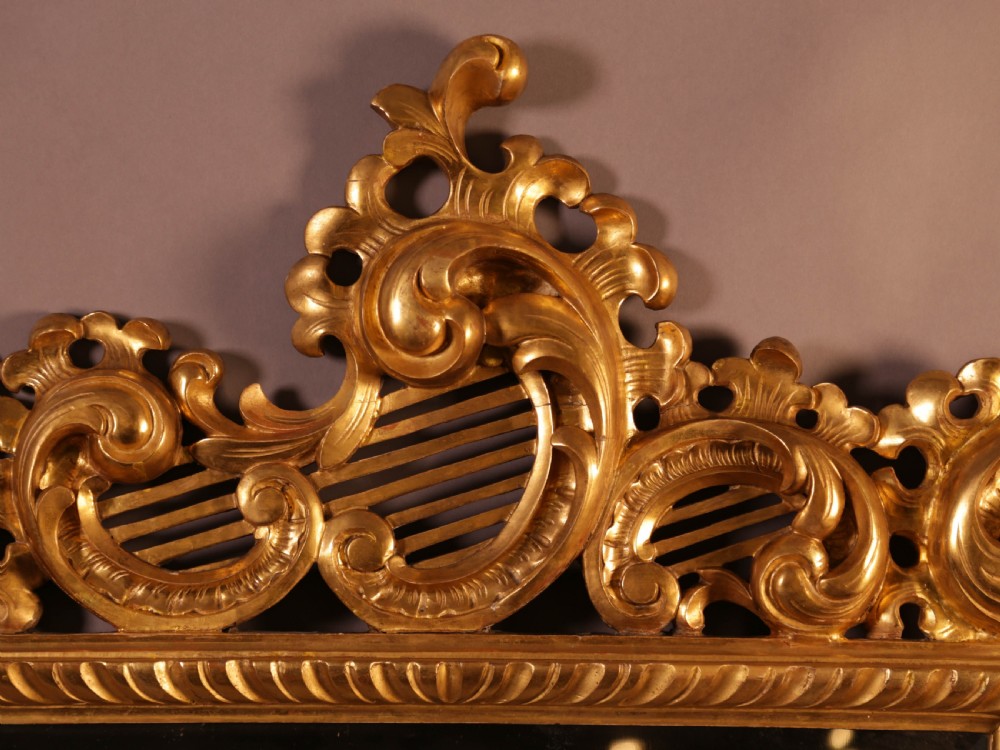 Very Good 5 feet 7 inches Large 19th century Carved Wood Mirror large View VIII