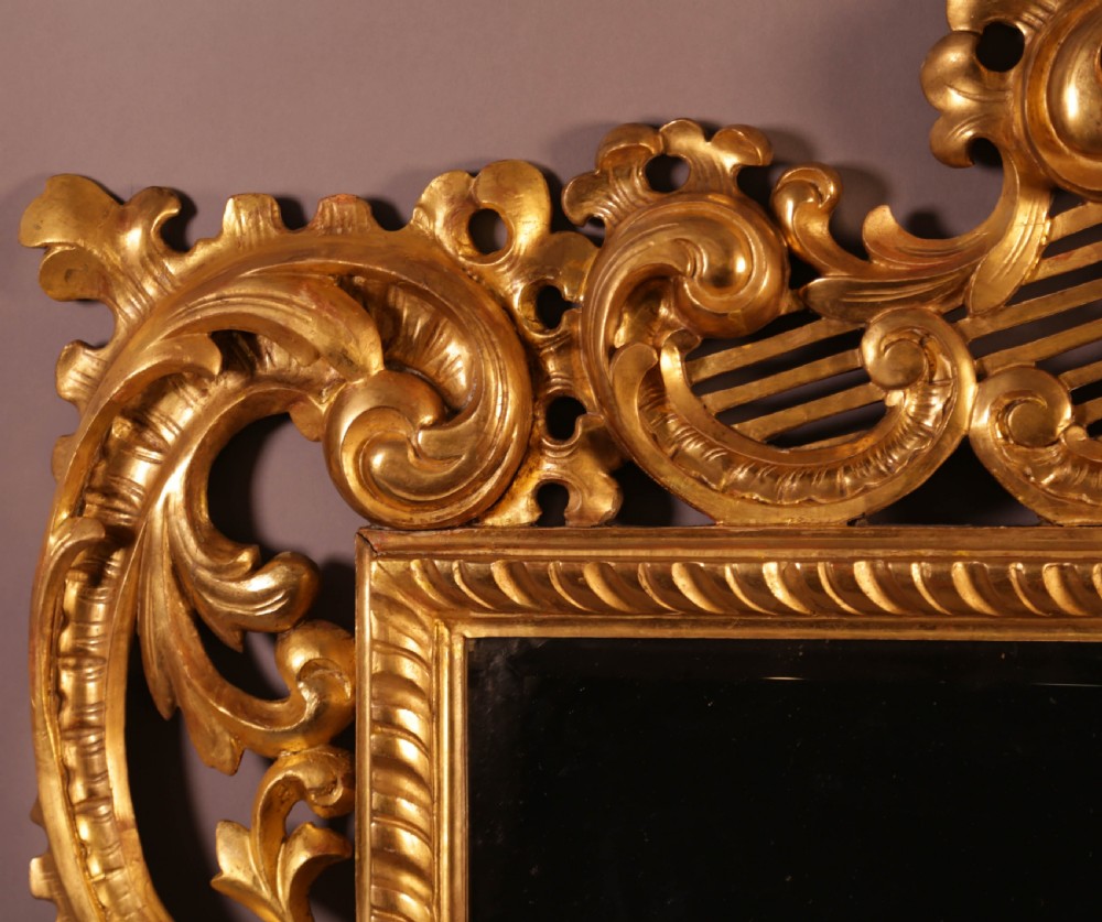 Very Good 5 feet 7 inches Large 19th century Carved Wood Mirror large View IX