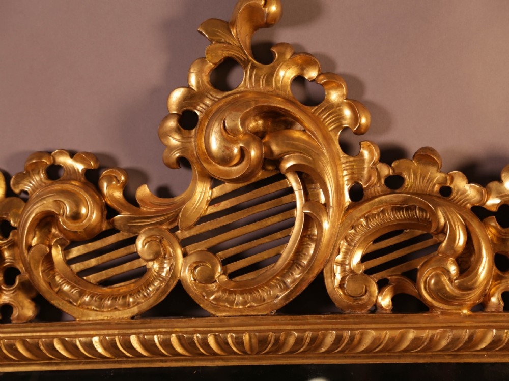 Very Good 5 feet 7 inches Large 19th century Carved Wood Mirror large View XIV