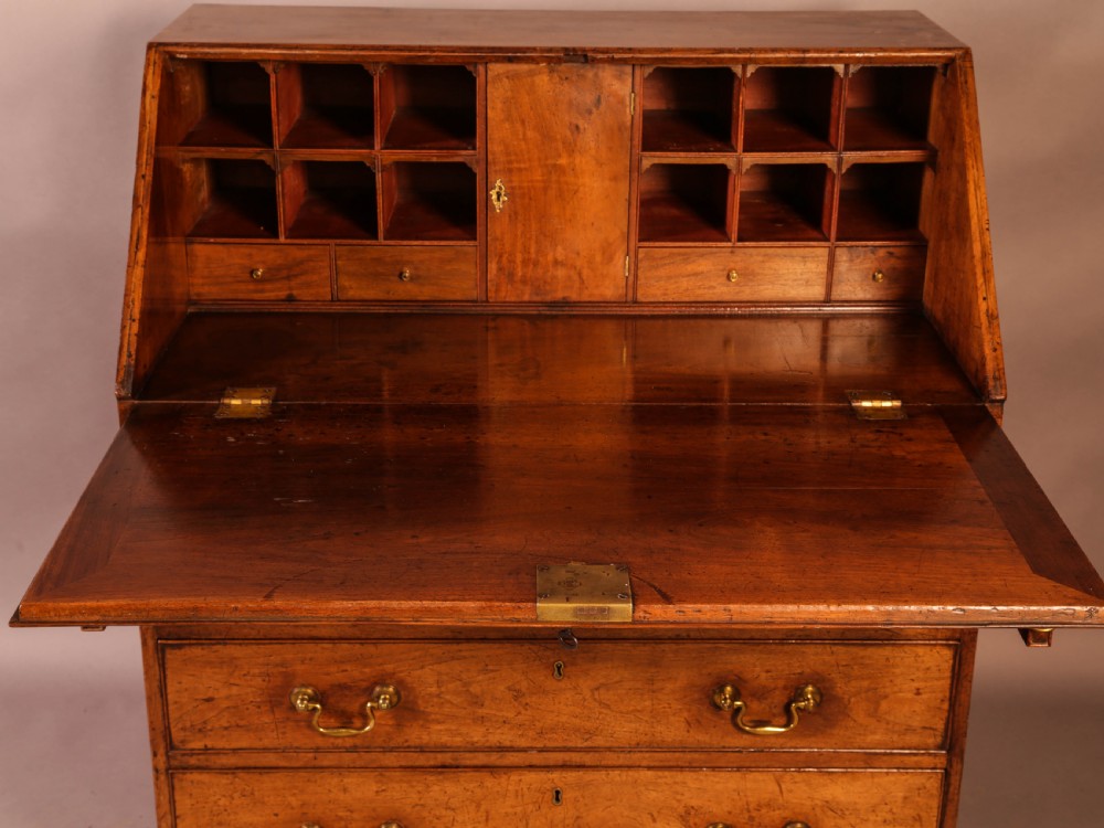 Georgian Bureau in English Walnut View IV