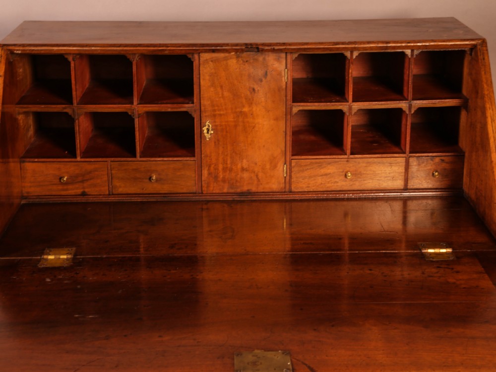 Georgian Bureau in English Walnut View VI
