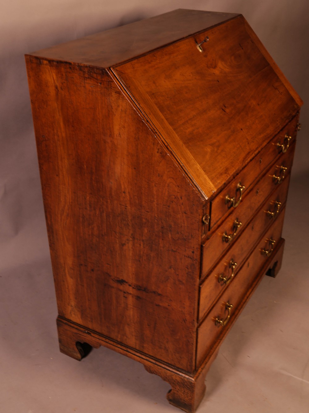 Georgian Bureau in English Walnut View IX