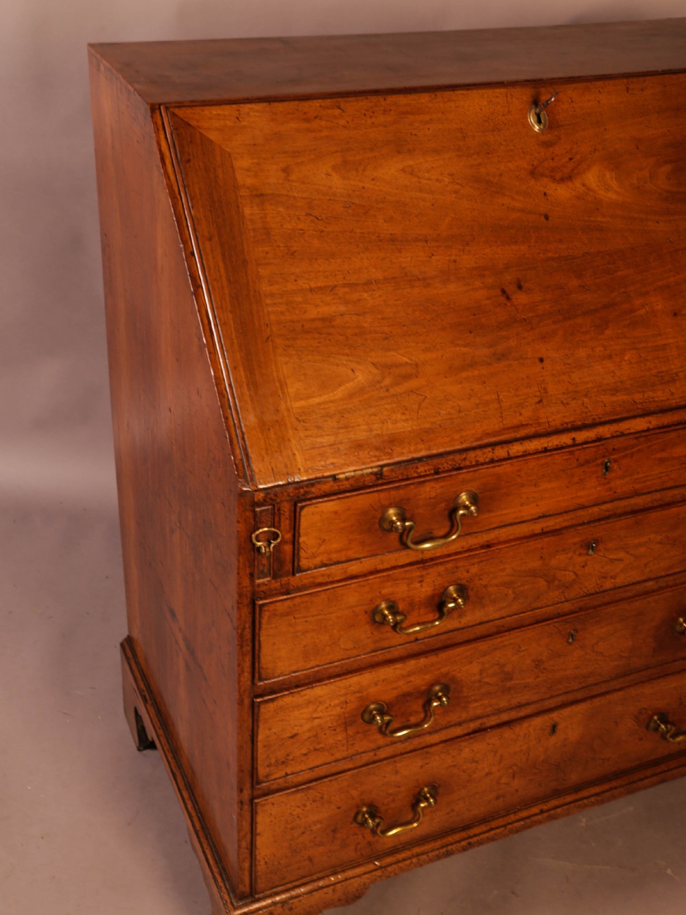 Georgian Bureau in English Walnut View X