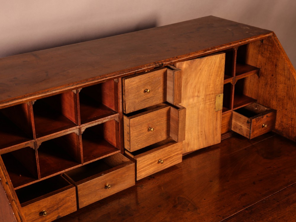 Georgian Bureau in English Walnut View XIII