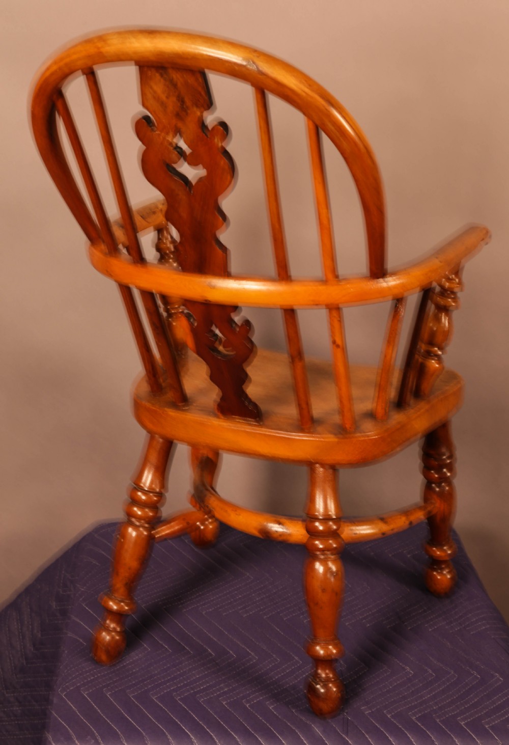 A Rare Childs Windsor Chair in Yew Wood View II