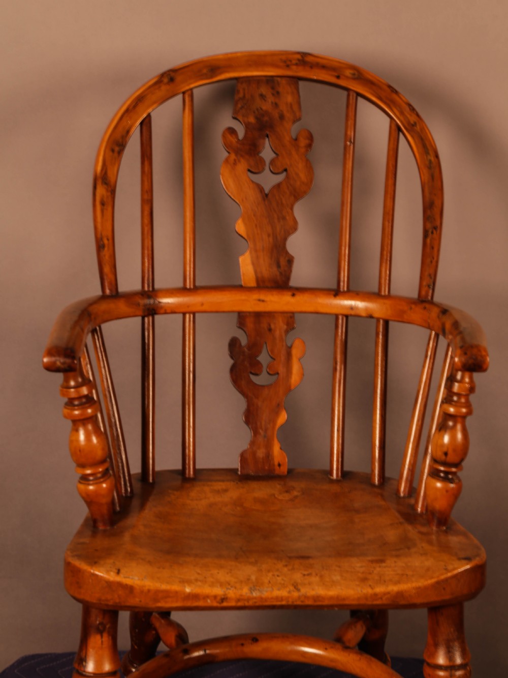 A Rare Childs Windsor Chair in Yew Wood View IV