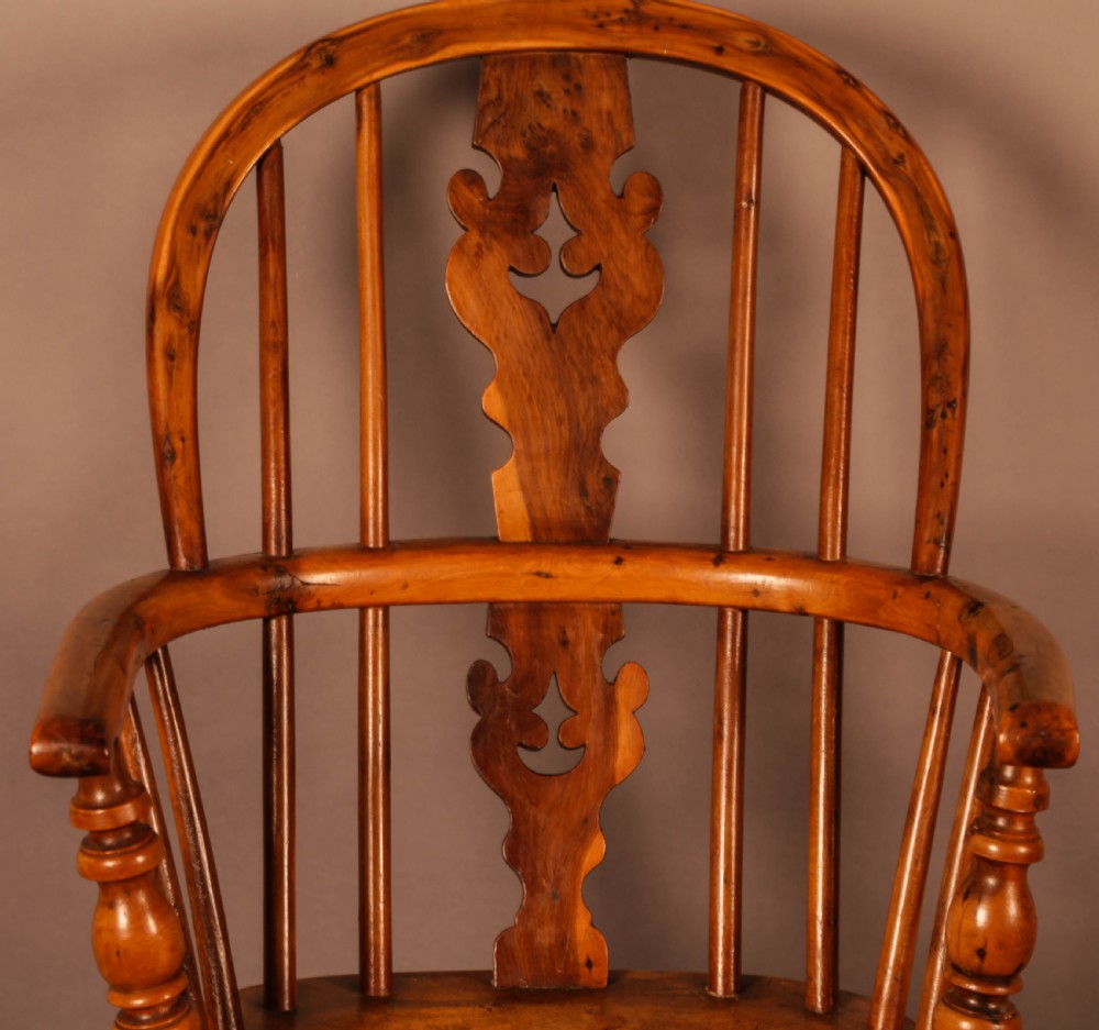 A Rare Childs Windsor Chair in Yew Wood View VI