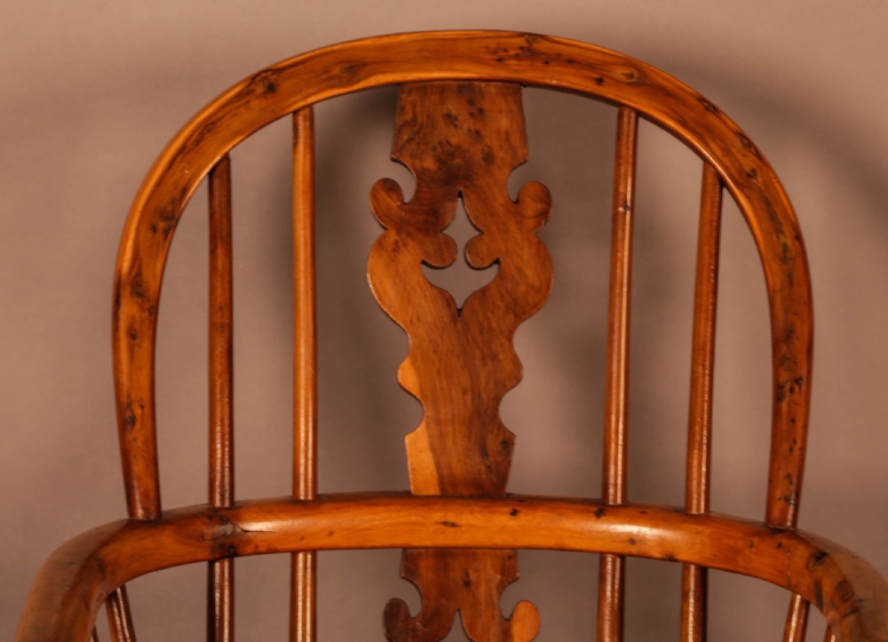 A Rare Childs Windsor Chair in Yew Wood View VII