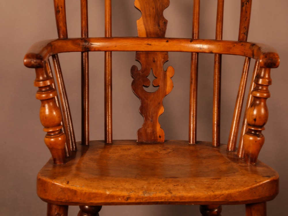 A Rare Childs Windsor Chair in Yew Wood View VIII