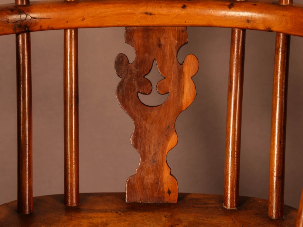 A Rare Childs Windsor Chair in Yew Wood View X
