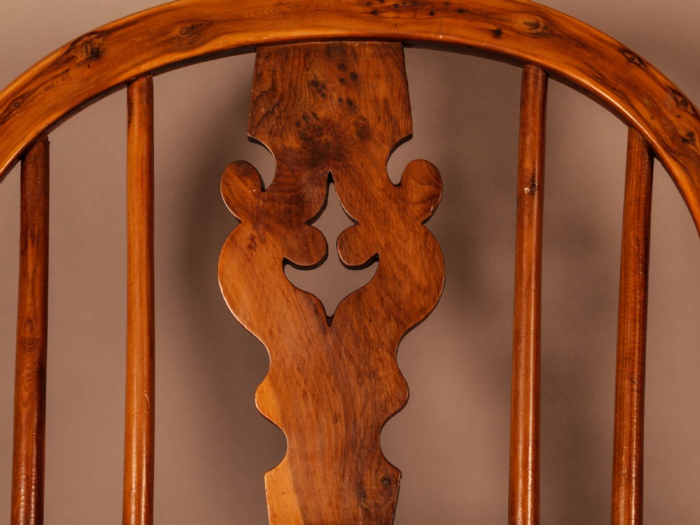 A Rare Childs Windsor Chair in Yew Wood View XI
