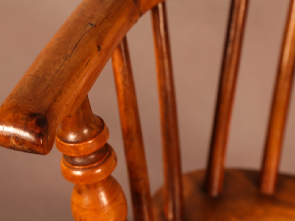 A Rare Childs Windsor Chair in Yew Wood View XII