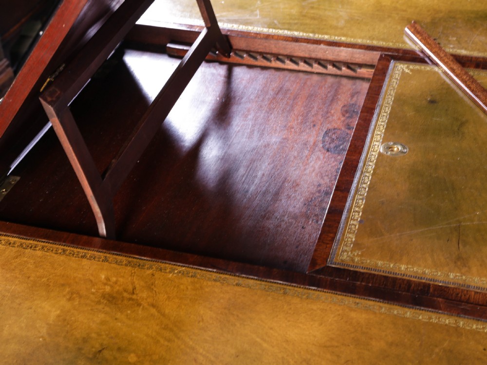 Rare early 19th century Partners Desk Mahogany View XXI