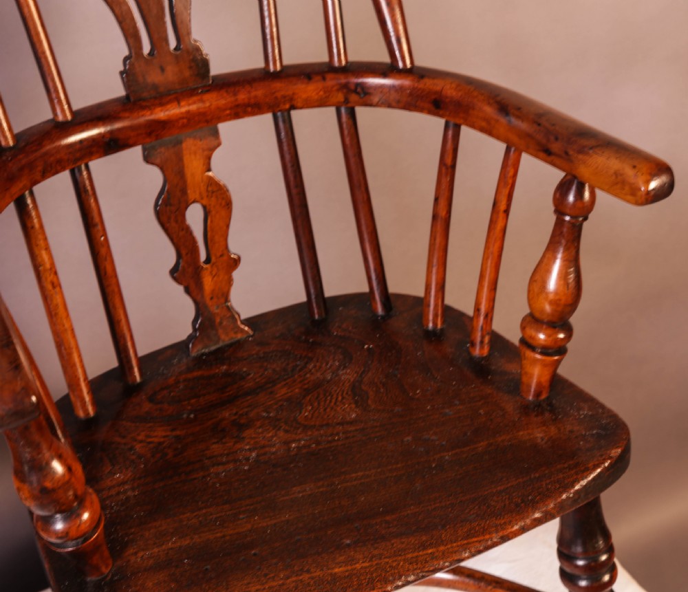A Near Pair of Childs Yew Wood Windsor chairs View V
