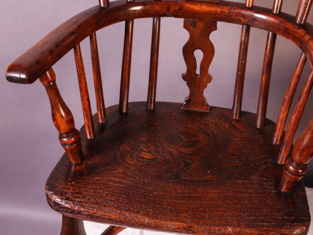 A Near Pair of Childs Yew Wood Windsor chairs View VI