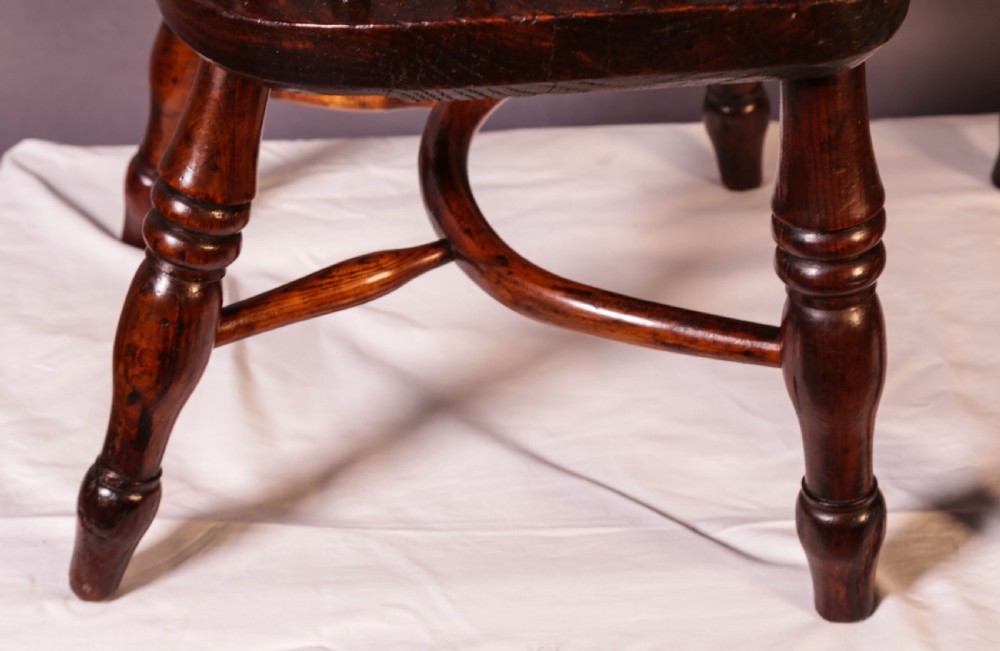 A Near Pair of Childs Yew Wood Windsor chairs View XIII