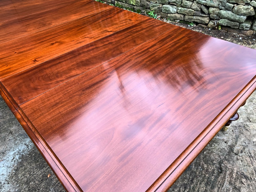 Very Large Victorian Mahogany Extending Dining Table View XIII