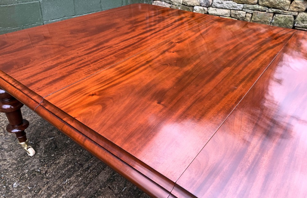 Very Large Victorian Mahogany Extending Dining Table View XVI