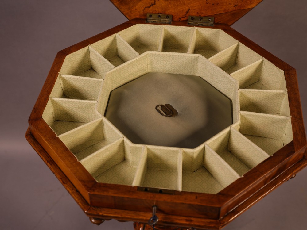 A Very Good Victorian Hexagonal Sewing Stand View IV