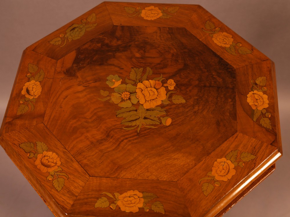 A Very Good Victorian Hexagonal Sewing Stand View VI