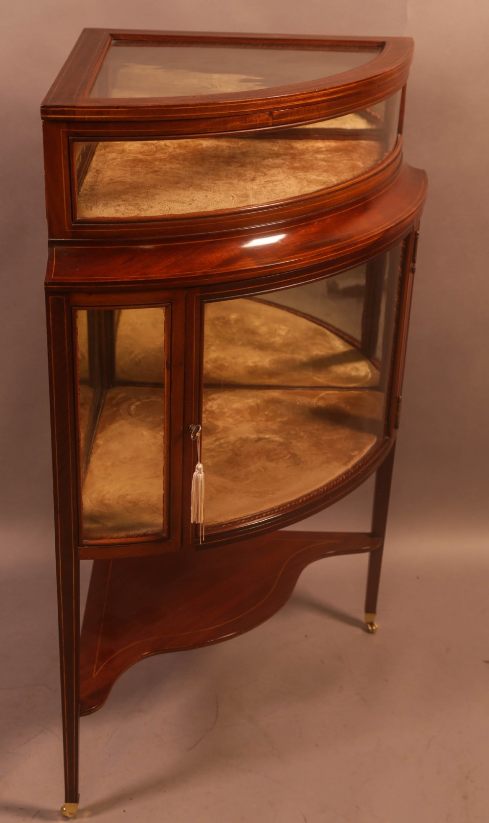 A Rare Victorian Corner Display Cabinet View II