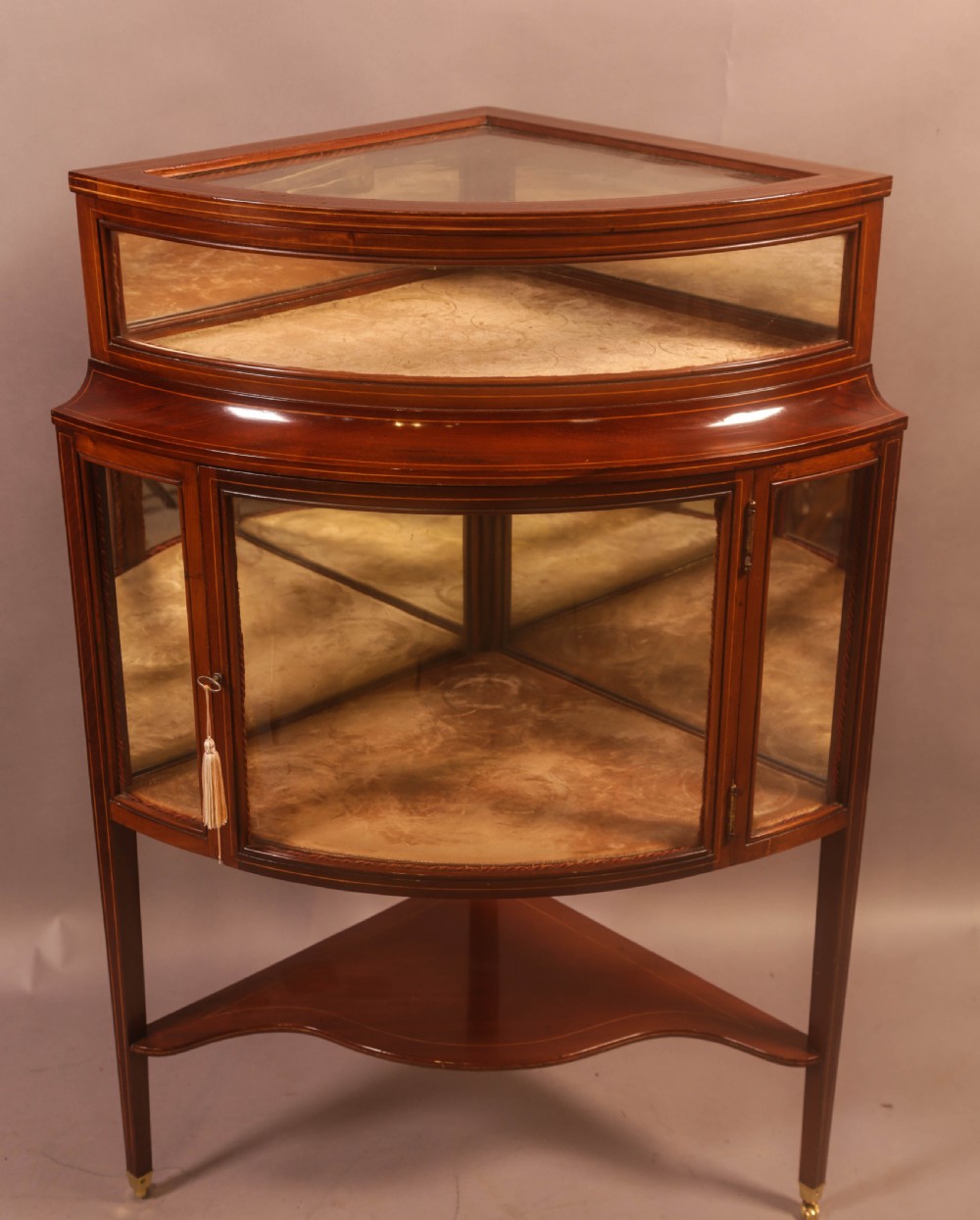A Rare Victorian Corner Display Cabinet View III