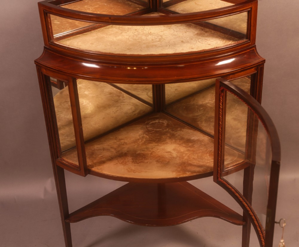 A Rare Victorian Corner Display Cabinet View IV