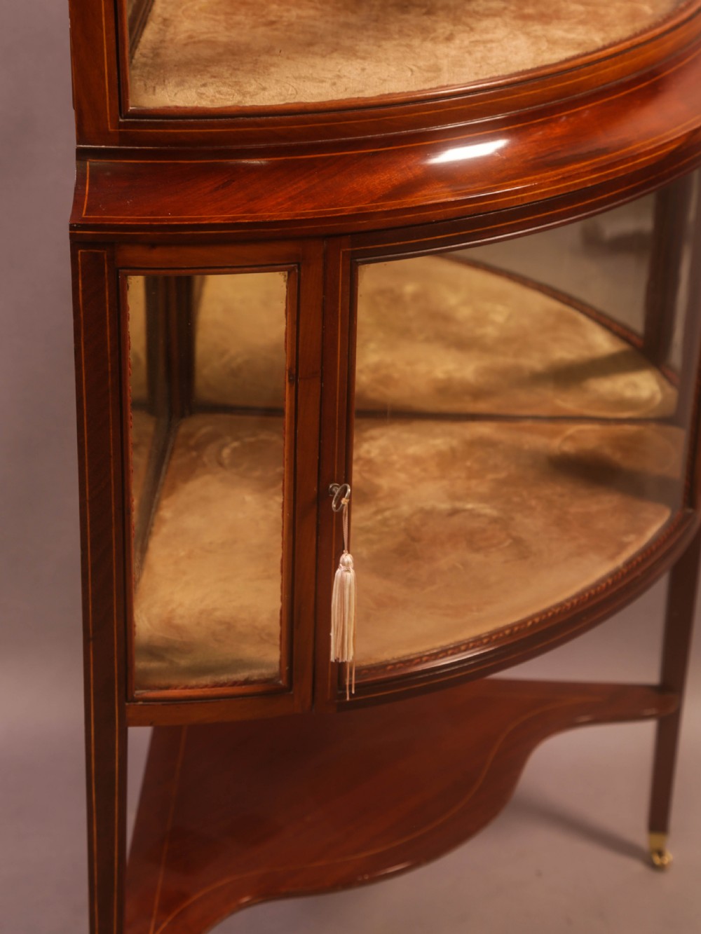 A Rare Victorian Corner Display Cabinet View V