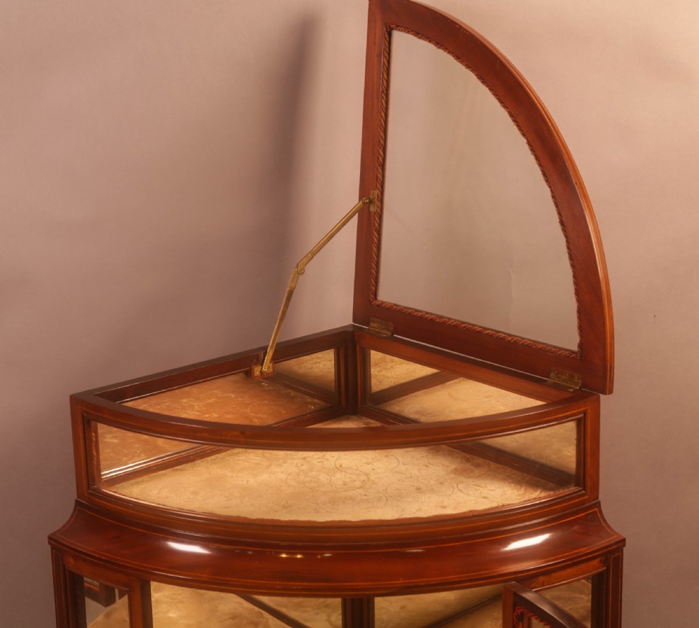 A Rare Victorian Corner Display Cabinet View VII