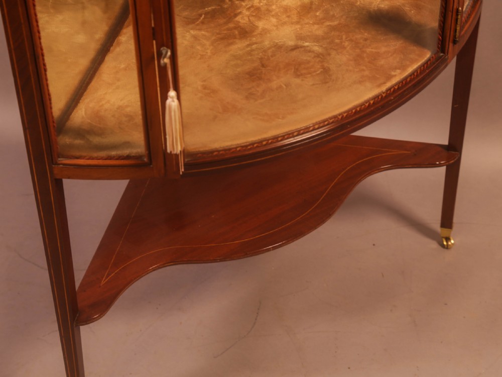 A Rare Victorian Corner Display Cabinet View VIII