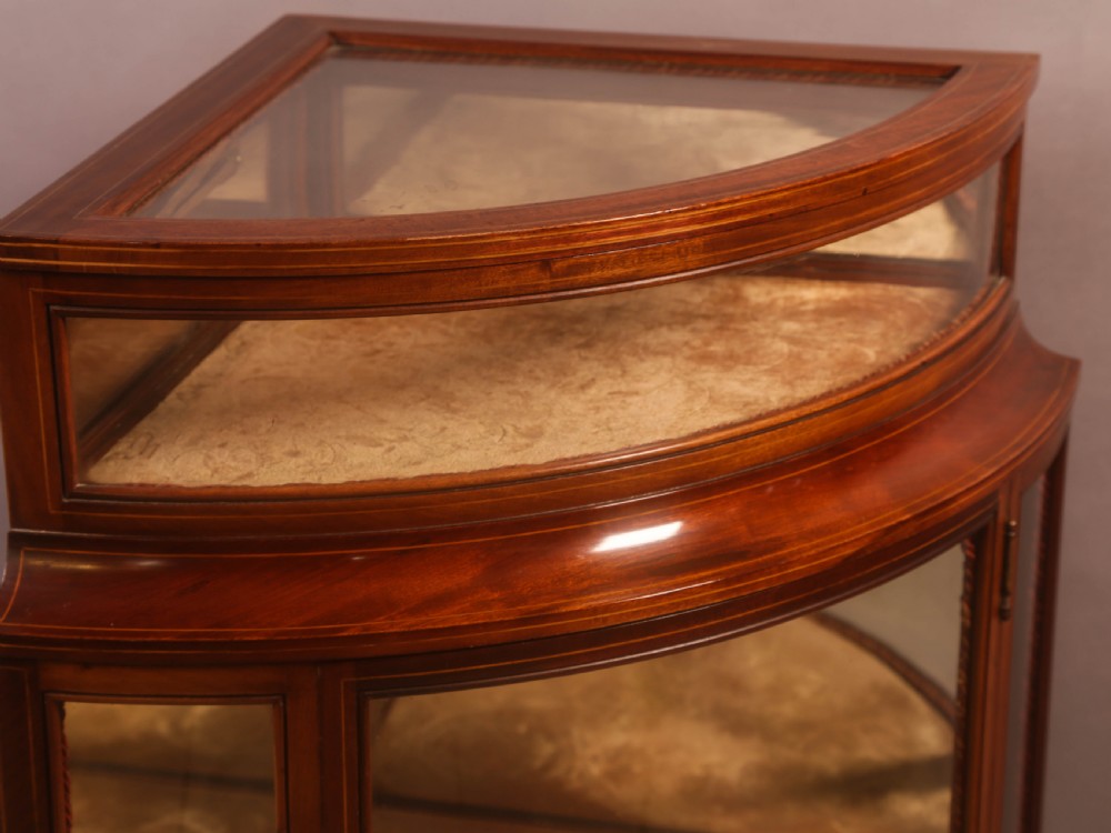 A Rare Victorian Corner Display Cabinet View IX