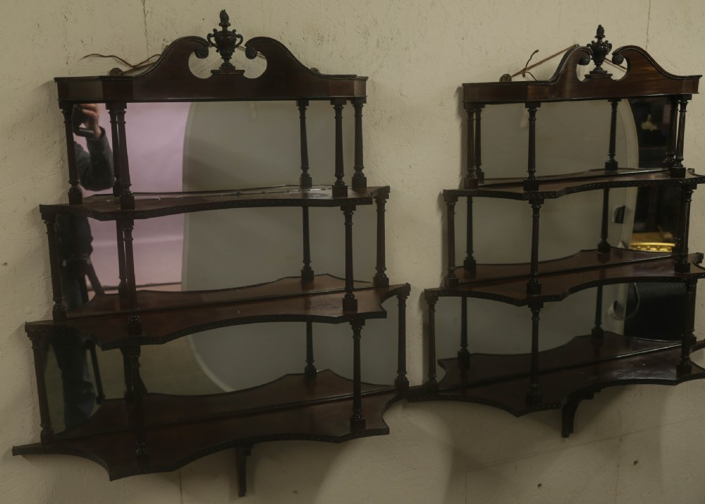 A Rare Matching Pair of Victorian Wall Shelves View III