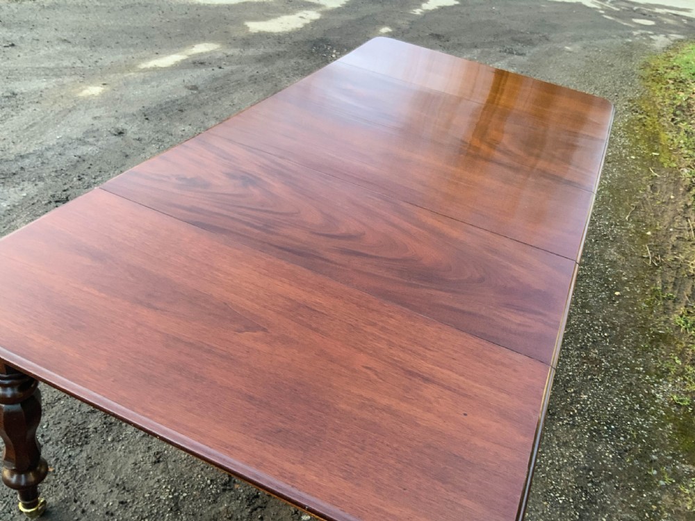 A Victorian Mahogany 3 leaf Extending Dining Table View VI