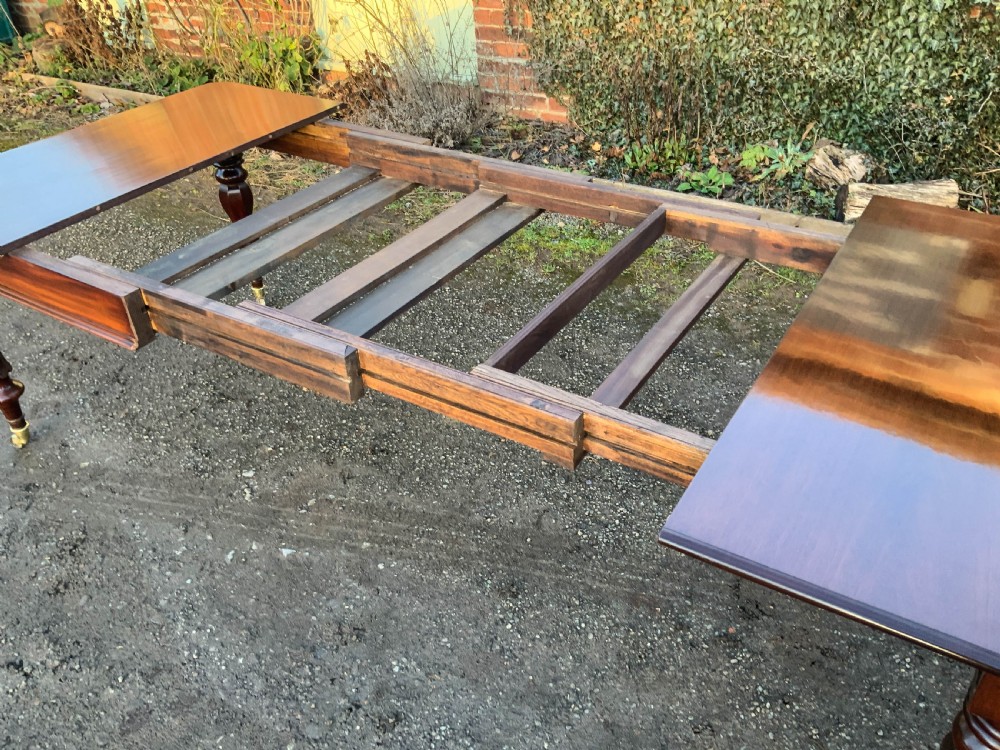 A Victorian Mahogany 3 leaf Extending Dining Table View XI