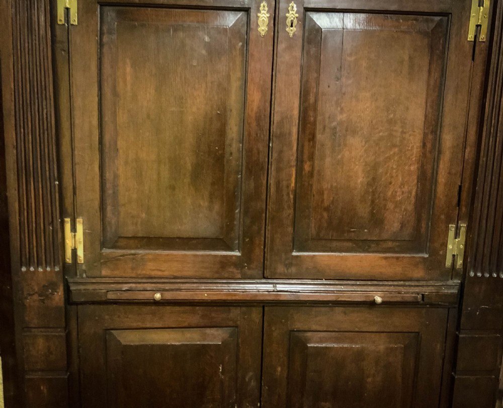 An 18th century full height Corner Cupboard in Oak View IV