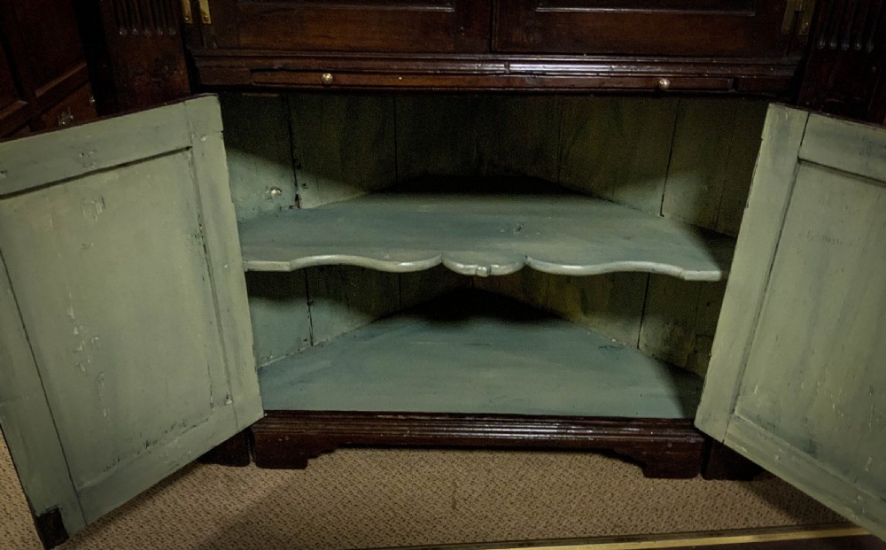 An 18th century full height Corner Cupboard in Oak View VIII