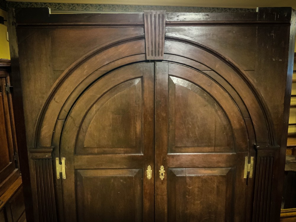 An 18th century full height Corner Cupboard in Oak View X
