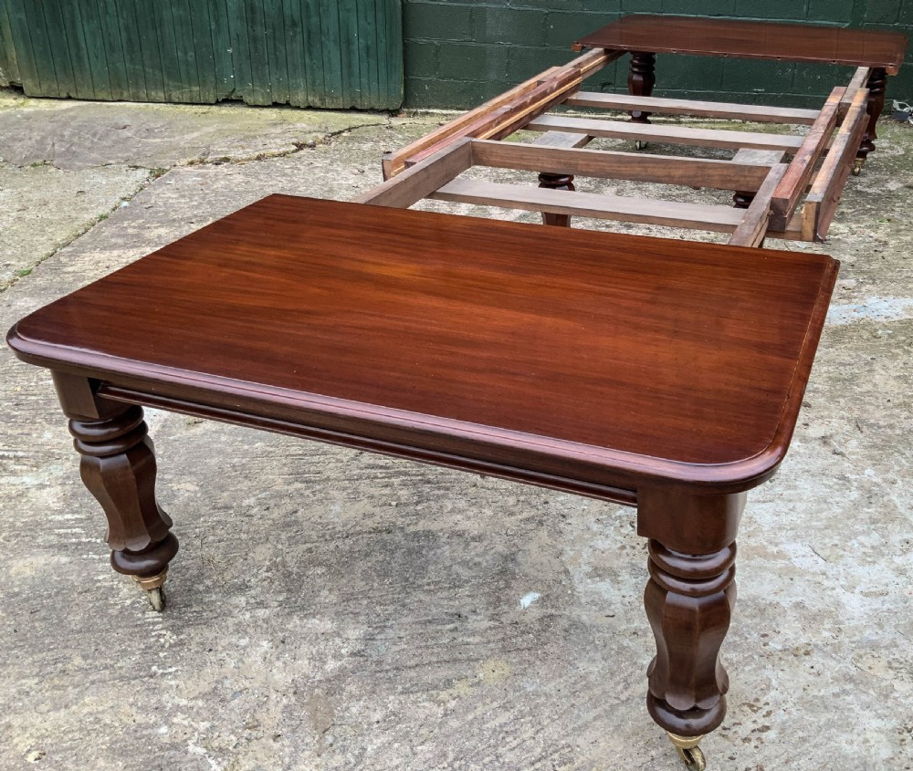 A superb Large Victorian Extending Dining Table in Mahogany to seat 14/16 View X