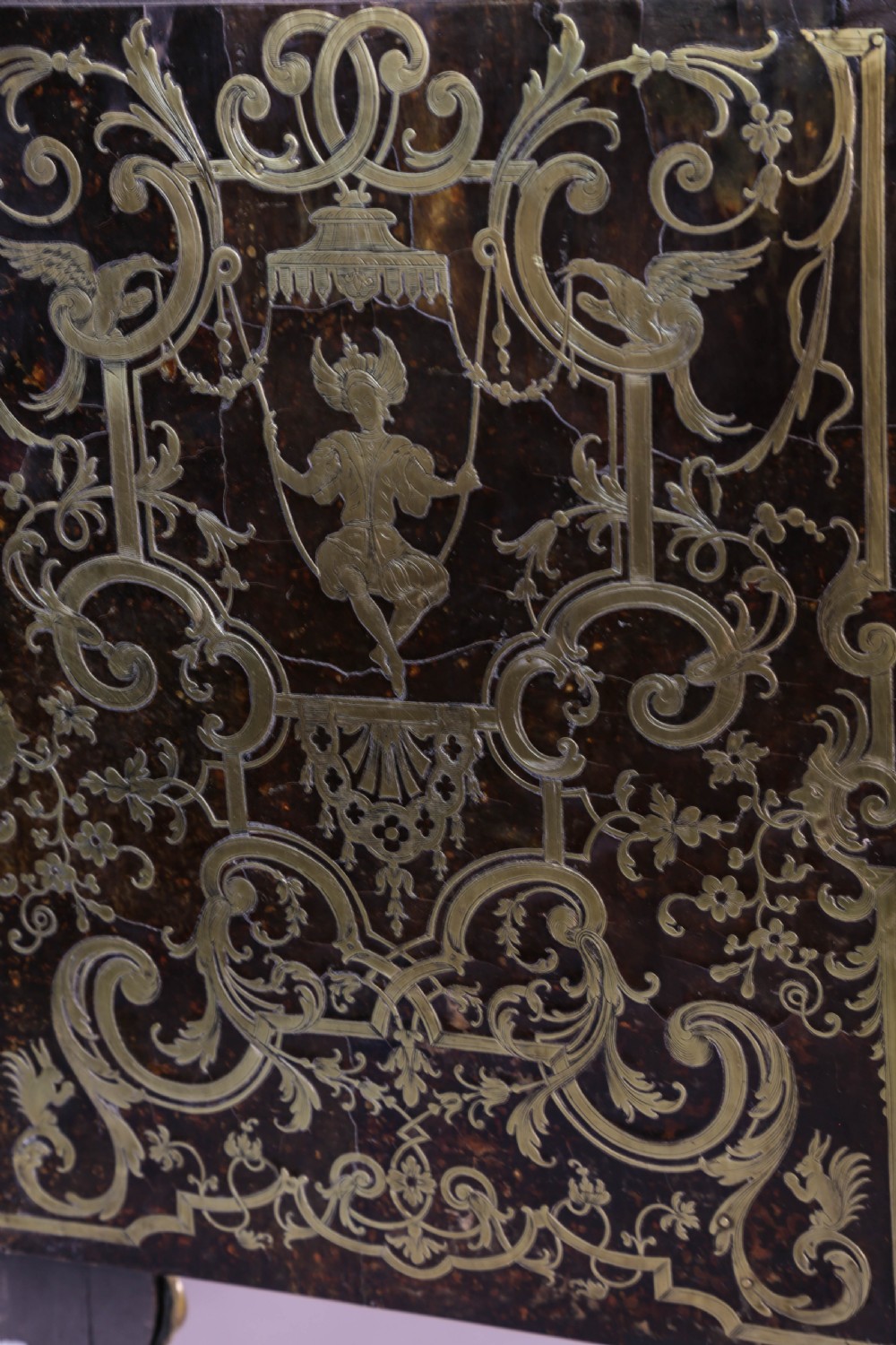 Massive Boulle Mantle Clock Double Fusee View XIII