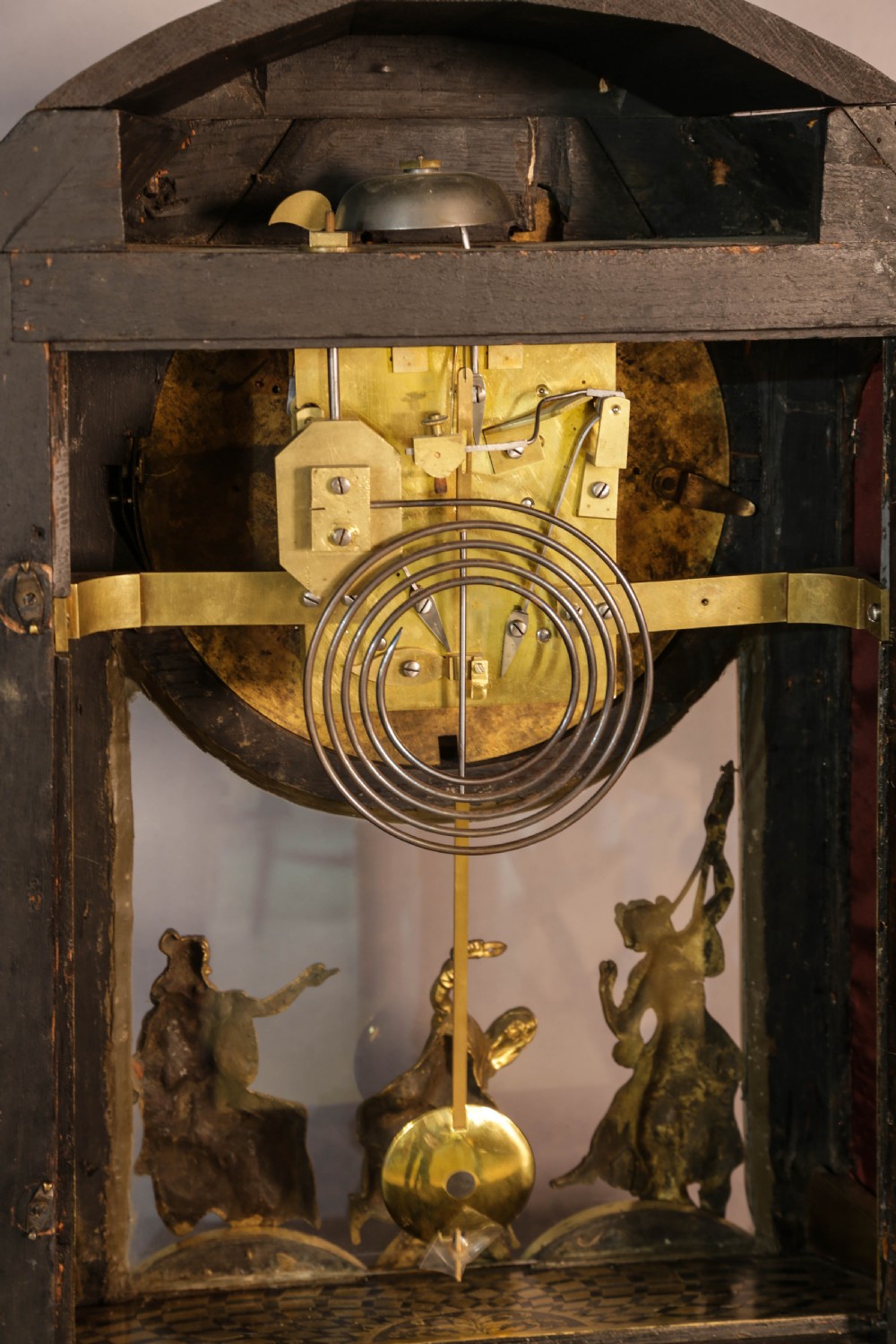 Massive Boulle Mantle Clock Double Fusee View XIV