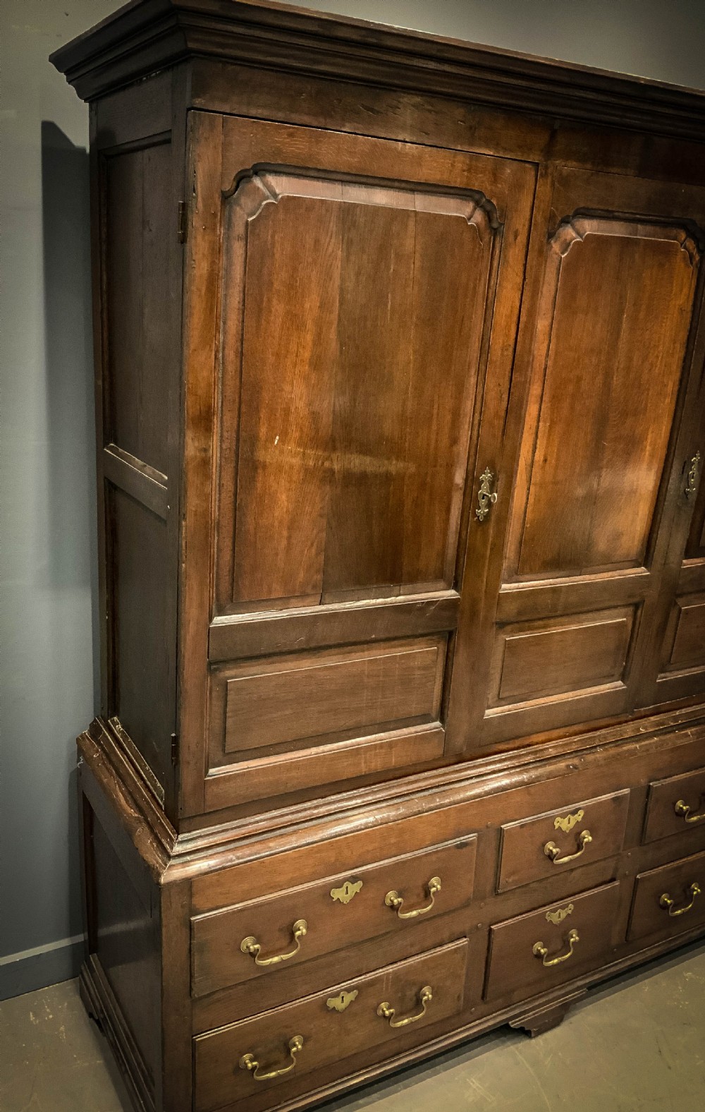 An 18th century Oak Livery Cupboard View II